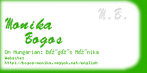 monika bogos business card