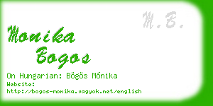 monika bogos business card